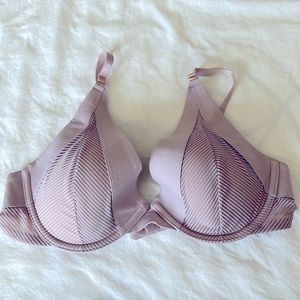 Thirdlove wired plunge bra 34C purple